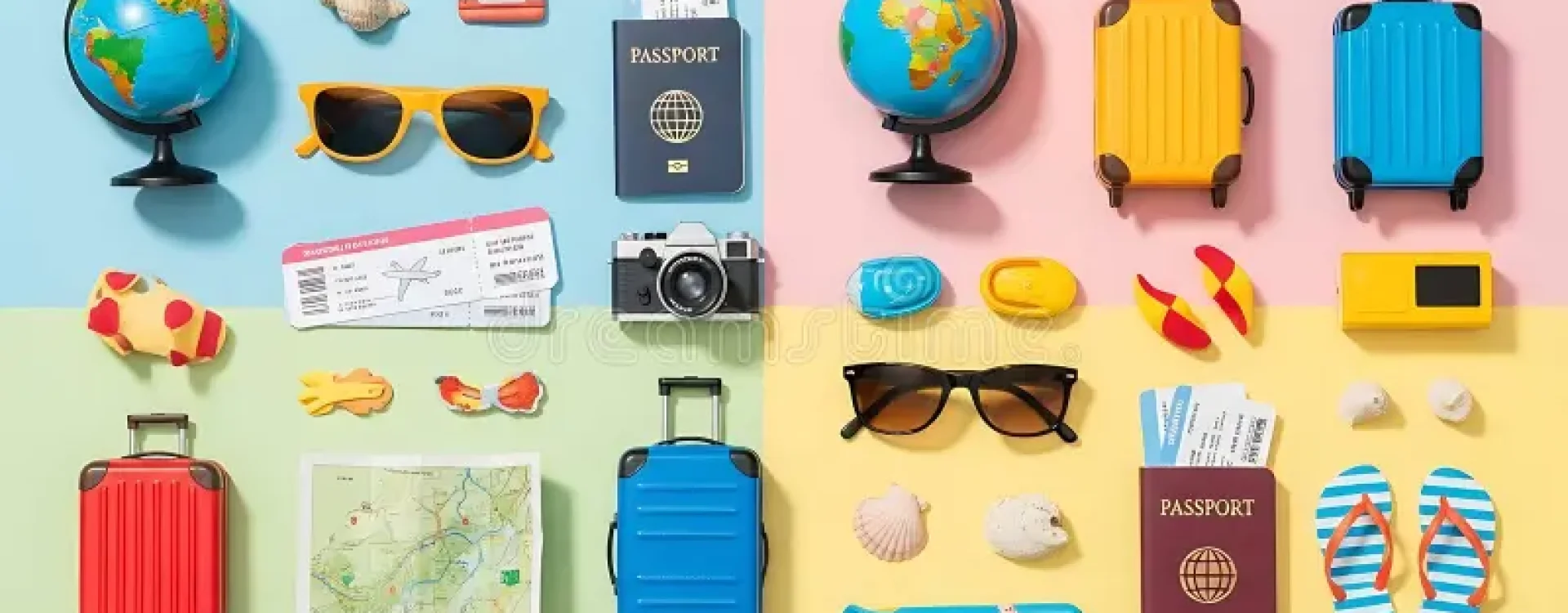 travel-planning-vacation-essentials-luggage-passport-accessories-flat-lay-composition-showcasing-travel-planning-essentials-420334378